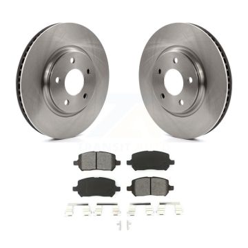 Front Disc Brake Rotors & Semi-Metallic Pad Kit For 2010 Pontiac G5 With Rear Brakes K8S-100040
