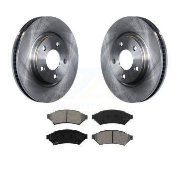 Front Disc Brake Rotor Semi-Metallic Pad Kit For Buick Pontiac LaCrosse Grand Prix Allure K8S-100042