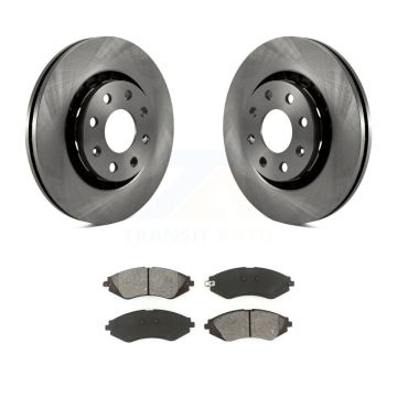 Front Brake Rotor Semi-Metallic Pad Kit For Chevrolet Aveo Pontiac Aveo5 Wave Spark G3 EV K8S-100043