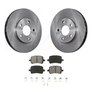 Front Disc Brake Rotors And Semi-Metallic Pads Kit For Chevrolet Malibu Pontiac G6 K8S-100046