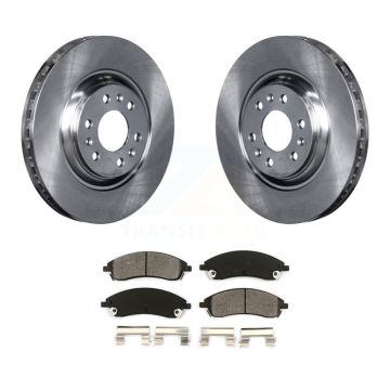 Front Disc Brake Rotors And Semi-Metallic Pads Kit For 2004-2009 Cadillac SRX K8S-100047