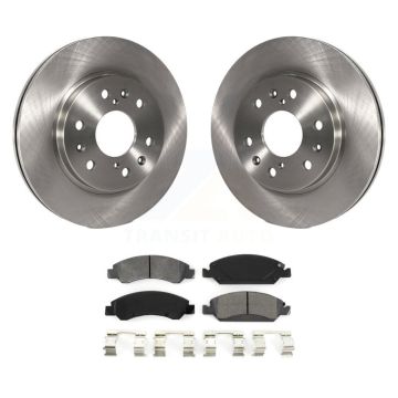 Front Brake Rotors Semi-Metallic Pad Kit For GMC Sierra 1500 Chevrolet Silverado Cadillac K8S-100050