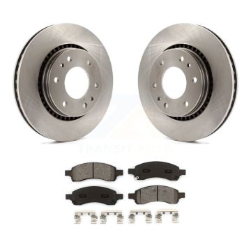 Front Brake Rotor Semi-Metallic Pad Kit For Chevrolet Trailblazer GMC Envoy Buick Rainier K8S-100054