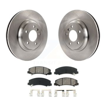 Front Brake Rotor & Semi-Metallic Pad Kit For Buick Lucerne Chevrolet Impala LaCrosse DTS K8S-100057