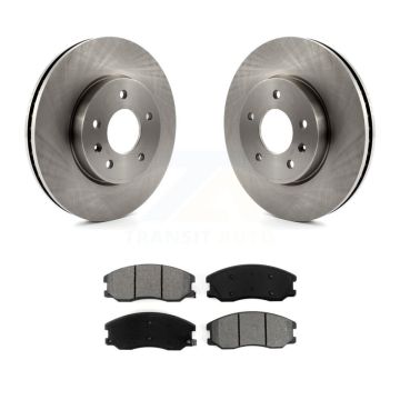 Front Brake Rotors Semi-Metallic Pad Kit For Chevrolet Equinox Pontiac Torrent Saturn Vue K8S-100063