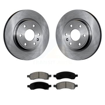 Front Brake Rotor & Semi-Metallic Pad Kit For GMC Acadia Buick Enclave Chevrolet Traverse K8S-100065