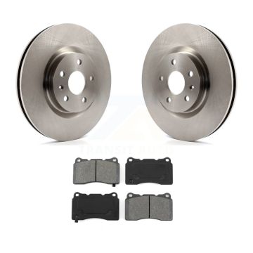 Front Disc Brake Rotors And Semi-Metallic Pads Kit For Cadillac XTS Buick Regal K8S-100067