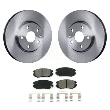 Front Brake Rotors & Semi-Metallic Pad Kit For Chevrolet Equinox GMC Terrain Buick Malibu K8S-100075