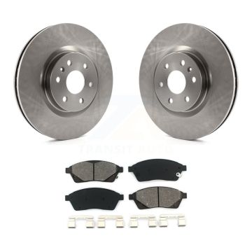 Front Disc Brake Rotors And Semi-Metallic Pads Kit For Cadillac SRX Saab 9-4X K8S-100077