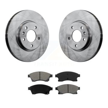Front Disc Brake Rotors And Semi-Metallic Pads Kit For 2012-2013 Buick Verano K8S-100083