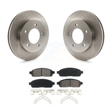 Front Disc Brake Rotors & Semi-Metallic Pad Kit For 2004 Ford F-150 4WD With 5 Lug Wheels K8S-100107