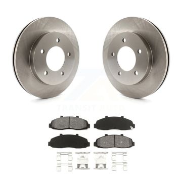 Front Disc Brake Rotors And Semi-Metallic Pads Kit For Ford F-150 Heritage 4WD K8S-100108