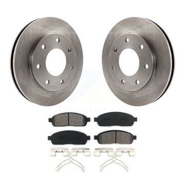 Front Disc Brake Rotors And Semi-Metallic Pads Kit For 2004 Ford F-150 4WD K8S-100110