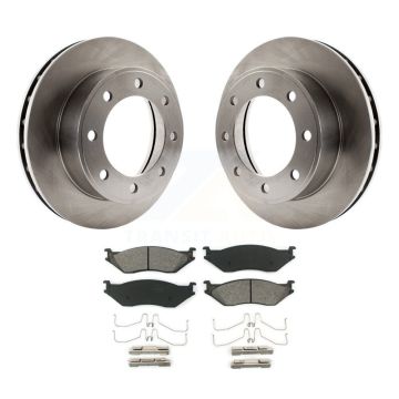 Front Disc Brake Rotors And Semi-Metallic Pads Kit For 1999 Ford F-450 Super Duty F-550 K8S-100113
