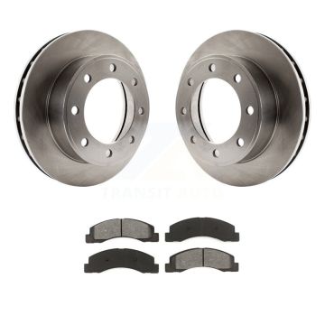 Front Brake Rotor And Semi-Metallic Pad Kit For Ford F-250 Super Duty F-350 Excursion 4WD K8S-100114