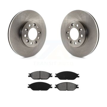 Front Disc Brake Rotors And Semi-Metallic Pads Kit For 1999-2003 Ford Windstar K8S-100118