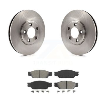 Front Brake Rotor And Semi-Metallic Pad Kit For Ford Thunderbird Lincoln LS Jaguar S-Type K8S-100119