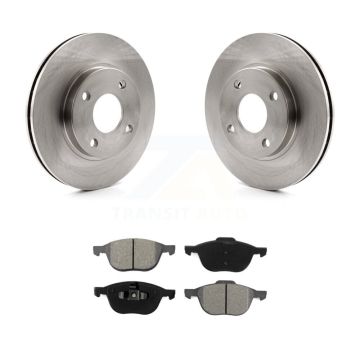 Front Brake Rotors Semi-Metallic Pad Kit For 04 Ford Focus LX/Mid/High/SE/ZTS/ZTW/ZX3/ZX5 K8S-100120