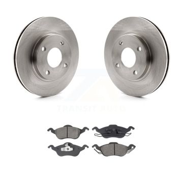 Front Disc Brake Rotors And Semi-Metallic Pads Kit For Ford Focus K8S-100121