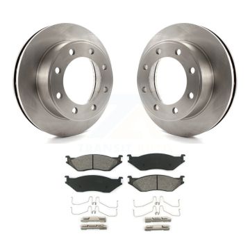 Front Disc Brake Rotors And Semi-Metallic Pads Kit For Ford F-550 Super Duty F-450 K8S-100122