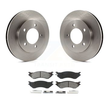 Front Disc Brake Rotors & Semi-Metallic Pad Kit For Ford Expedition Lincoln Navigator 4WD K8S-100126