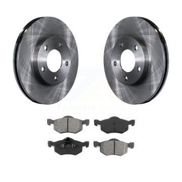 Front Brake Rotor And Semi-Metallic Pad Kit For Ford Escape Mazda Tribute Mercury Mariner K8S-100128