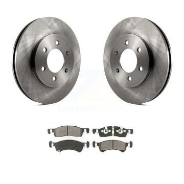Front Disc Brake Rotors And Semi-Metallic Pads Kit For Ford Expedition Lincoln Navigator K8S-100130