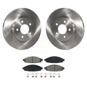 Front Brake Rotors Semi-Metallic Pad Kit For Ford Crown Victoria Lincoln Town Car Mercury K8S-100132