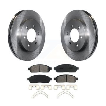 Front Disc Brake Rotors And Semi-Metallic Pads Kit For Ford F-150 Lincoln Mark LT 4WD K8S-100133