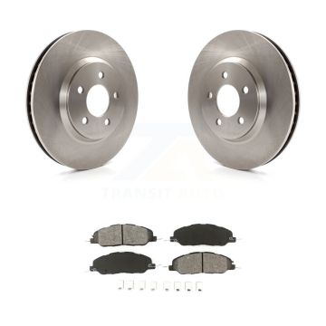 Front Disc Brake Rotors And Semi-Metallic Pads Kit For Ford Mustang K8S-100146