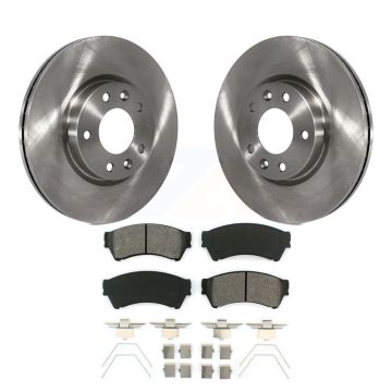 Front Brake Rotors Semi-Metallic Pad Kit For Ford Fusion Mazda 6 Lincoln MKZ Zephyr Milan K8S-100151