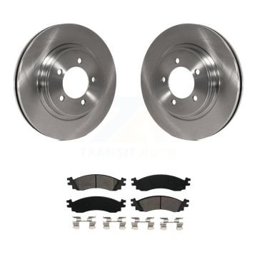 Front Brake Rotors Semi-Metallic Pad Kit For Ford Explorer Sport Trac Mercury Mountaineer K8S-100152