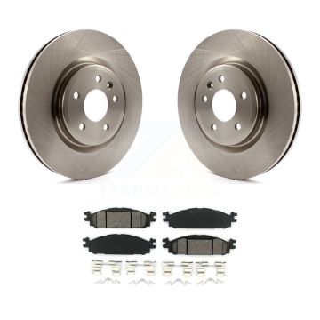 Front Brake Rotor And Semi-Metallic Pad Kit For Ford Explorer Flex Taurus Lincoln MKT MKS K8S-100166