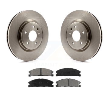 Front Brake Rotor Semi-Metallic Pad Kit For 13 Ford Explorer Sport With Heavy Duty Brakes K8S-100167