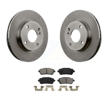 Front Disc Brake Rotors And Semi-Metallic Pads Kit For Ford Fiesta K8S-100171