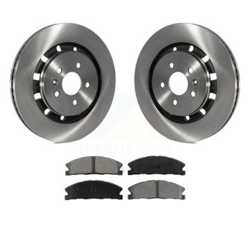 Front Brake Rotors Semi-Metallic Pad Kit For Ford Explorer Flex Taurus Police Interceptor K8S-100173