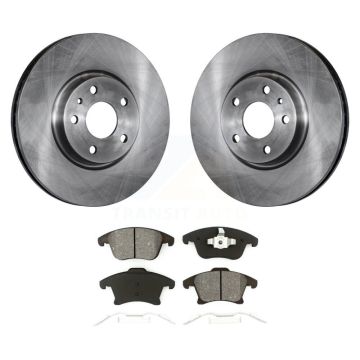 Front Disc Brake Rotors And Semi-Metallic Pads Kit For Ford Fusion Lincoln MKZ K8S-100174