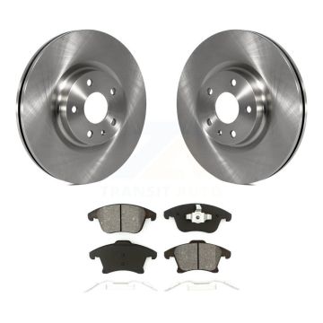 Front Disc Brake Rotors And Semi-Metallic Pads Kit For Ford Fusion Lincoln MKZ K8S-100175