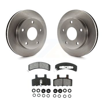 Front Disc Brake Rotors And Semi-Metallic Pads Kit For 1994-1999 Dodge Ram 1500 4WD K8S-100186
