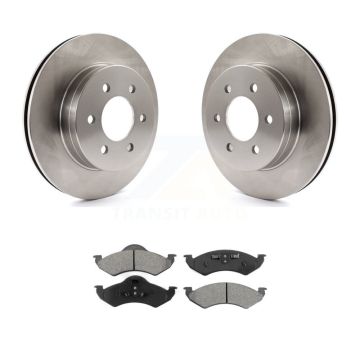 Front Disc Brake Rotors And Semi-Metallic Pads Kit For 2000-2002 Dodge Dakota Durango K8S-100194