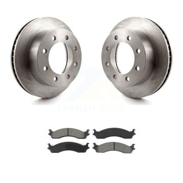 Front Disc Brake Rotors And Semi-Metallic Pads Kit For Dodge Ram 2500 3500 Van K8S-100203