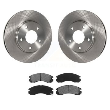 Front Disc Brake Rotors And Semi-Metallic Pads Kit For 2000 Mitsubishi Eclipse 3.0L K8S-100204