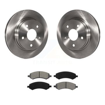 Front Brake Rotor Semi-Metallic Pad Kit For Ram 1500 Classic Dodge Chrysler Aspen Durango K8S-100214