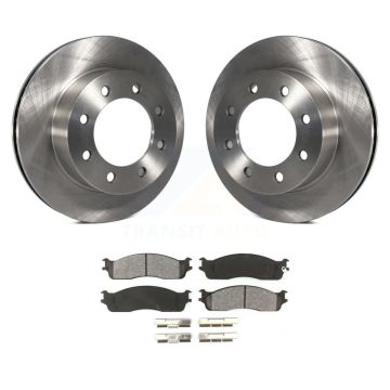 Front Disc Brake Rotors And Semi-Metallic Pads Kit For Dodge Ram 1500 3500 2500 K8S-100218