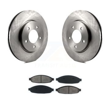 Front Disc Brake Rotors And Semi-Metallic Pads Kit For 2004-2008 Chrysler Pacifica K8S-100220