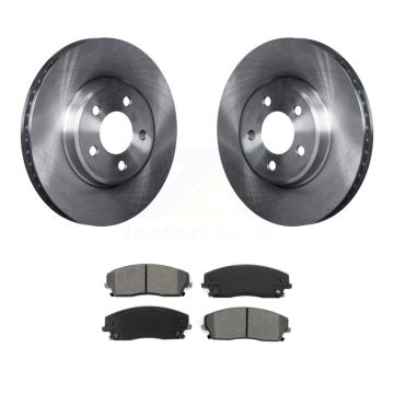 Front Brake Rotors Semi-Metallic Pad Kit For Dodge Chrysler 300 Charger Challenger Magnum K8S-100221