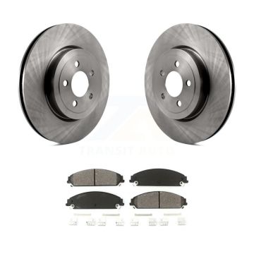 Front Brake Rotors Semi-Metallic Pad Kit For Dodge Chrysler 300 Charger Challenger Magnum K8S-100223