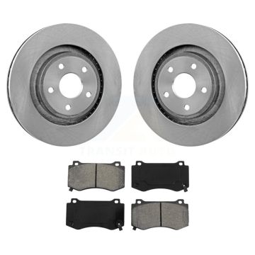 Front Disc Brake Rotors And Semi-Metallic Pads Kit For 2006-2010 Jeep Grand Cherokee SRT8 K8S-100227