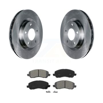 Front Brake Rotor & Semi-Metallic Pad Kit For Mitsubishi Jeep RVR Outlander Patriot Dodge K8S-100229