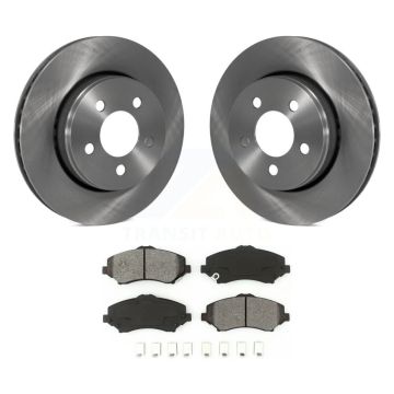 Front Disc Brake Rotors And Semi-Metallic Pads Kit For Jeep Liberty Dodge Nitro K8S-100231